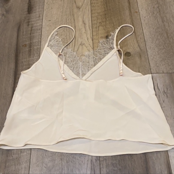 🌺Xs Are You Am I Anabela Silk with Lace Trim Cami Top - Picture 6 of 7
